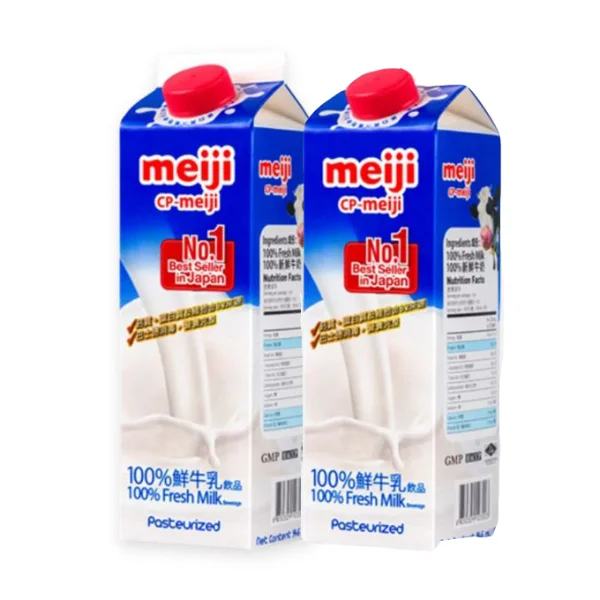 COMBO 2 Sữa tươi thanh trùng nguyên chất Meiji Fresh Milk hộp 946ml