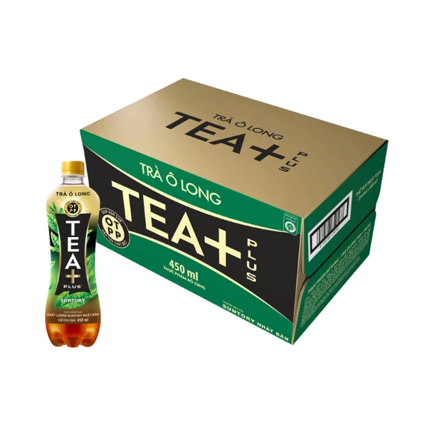 THÙNG 24 Trà ô long TEA+ chai 450ml