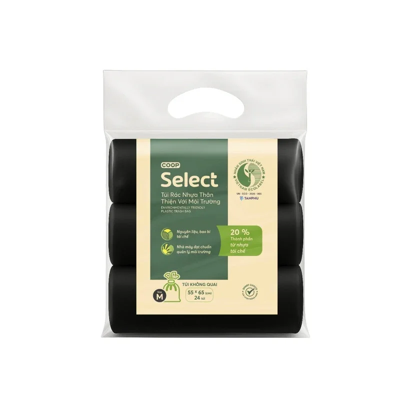 Túi rác đen KHÔNG quai Select size 55x65cm