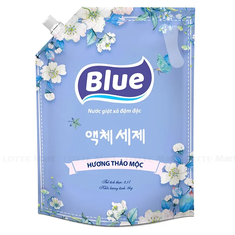 Nước giặt xả Blue hương Thảo Mộc túi 2.1L