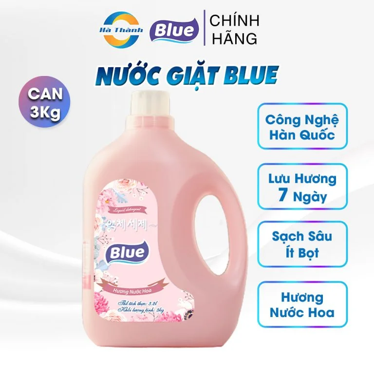 Nước giặt xả Blue hương Nước Hoa can 2.1L