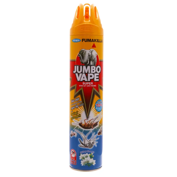 Bình xịt côn trùng Jumbo Vape hương hoa lài chai 600ml