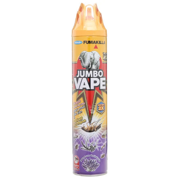 Bình xịt côn trùng Jumbo Vape hương Lavender chai 600ml