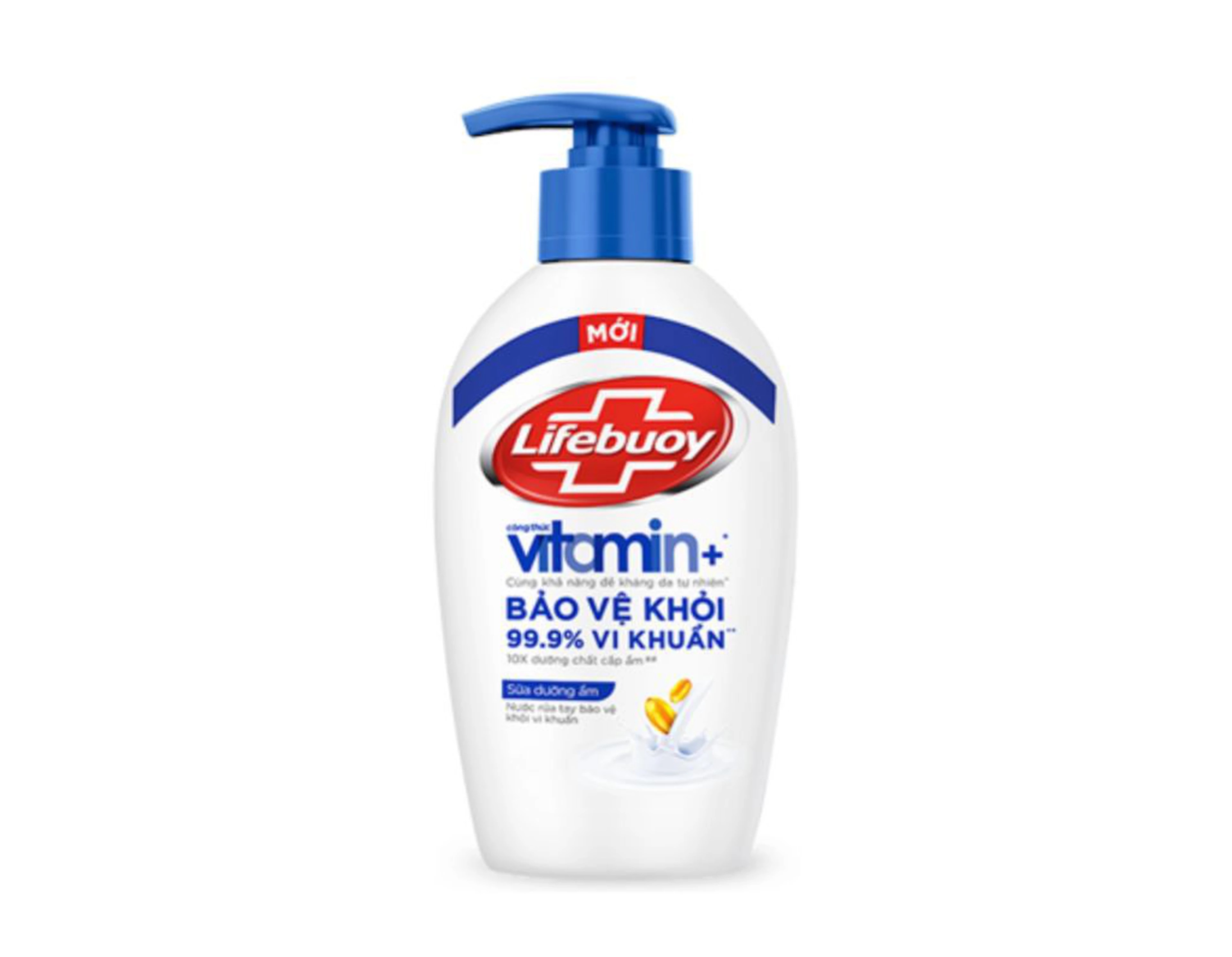 Nước rửa tay Lifebuoy sữa dưỡng ẩm chai 450g