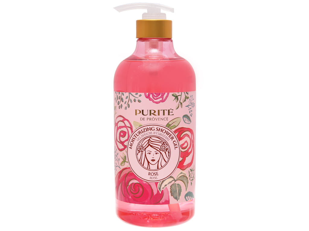 Sữa tắm Purite hoa hồng chai 850ml