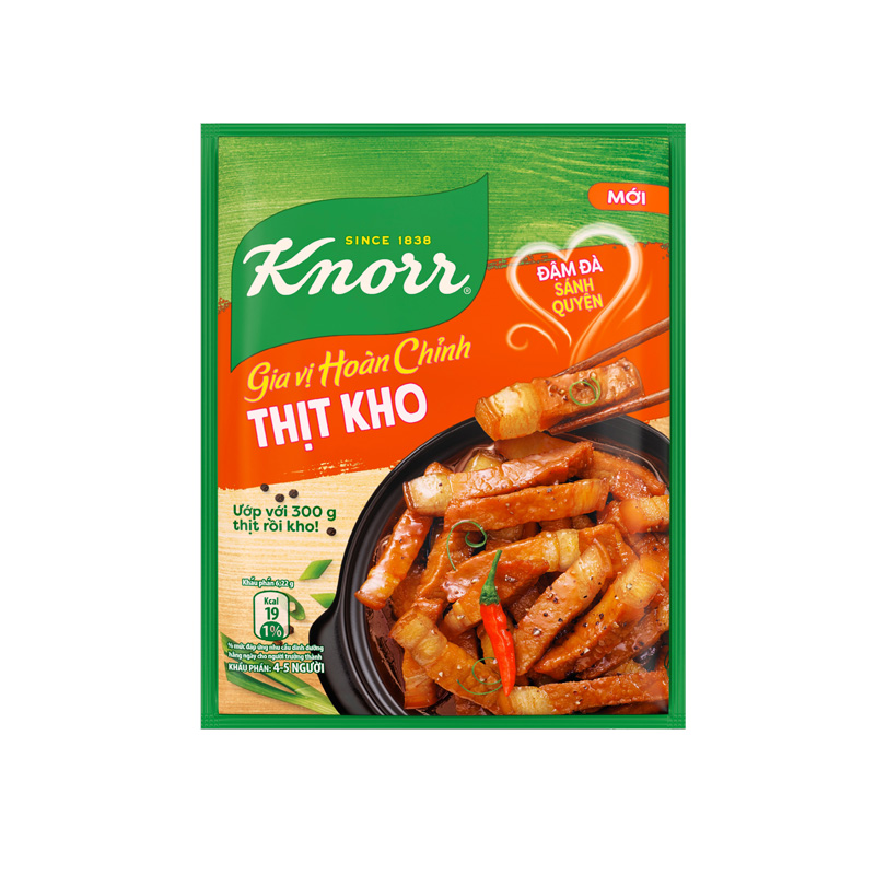Gia vị hoàn chỉnh Knorr thịt kho gói 28g